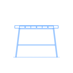 Furniture Desks Ikea Lillasen Desk Contour Svg Vector, Free Vectors File
